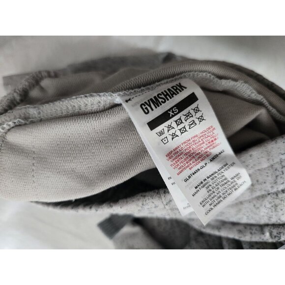 Gymshark Chalk Joggers Women's Gray White Paint Splatter Cut Out Knees Zip- XS - Picture 9 of 12